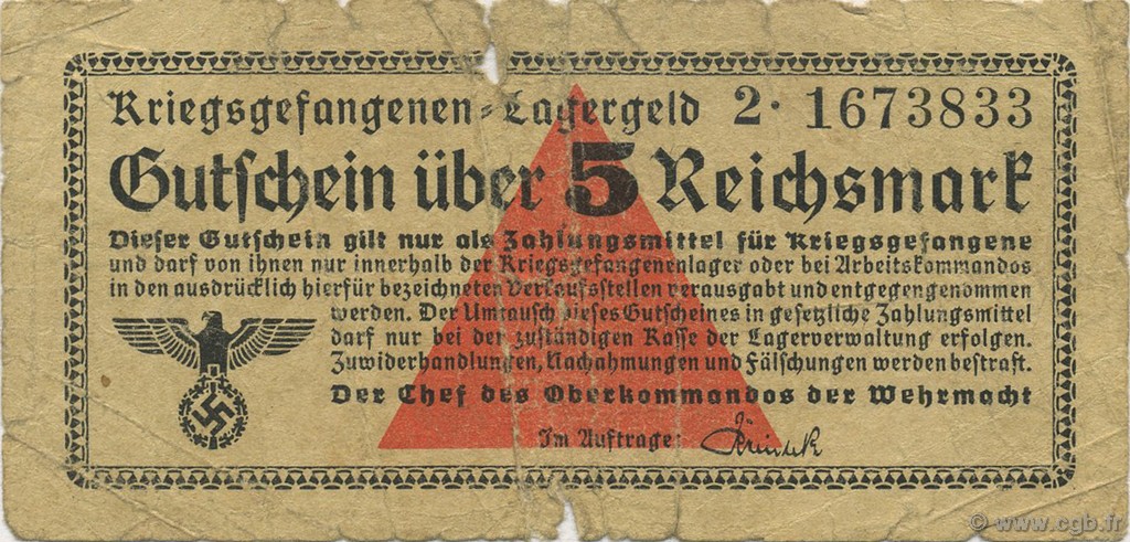 5 Reichsmark GERMANIA  1939 R.520 B