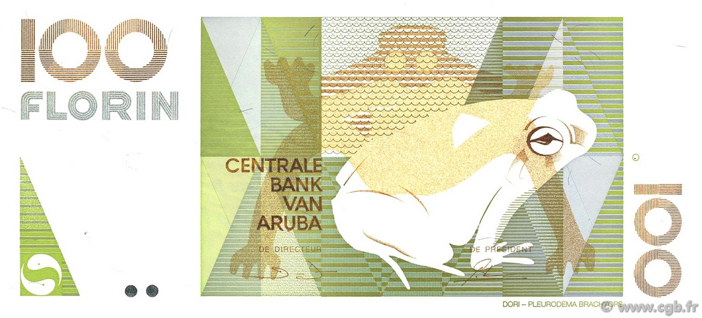 100 Florin ARUBA  1990 P.10 UNC