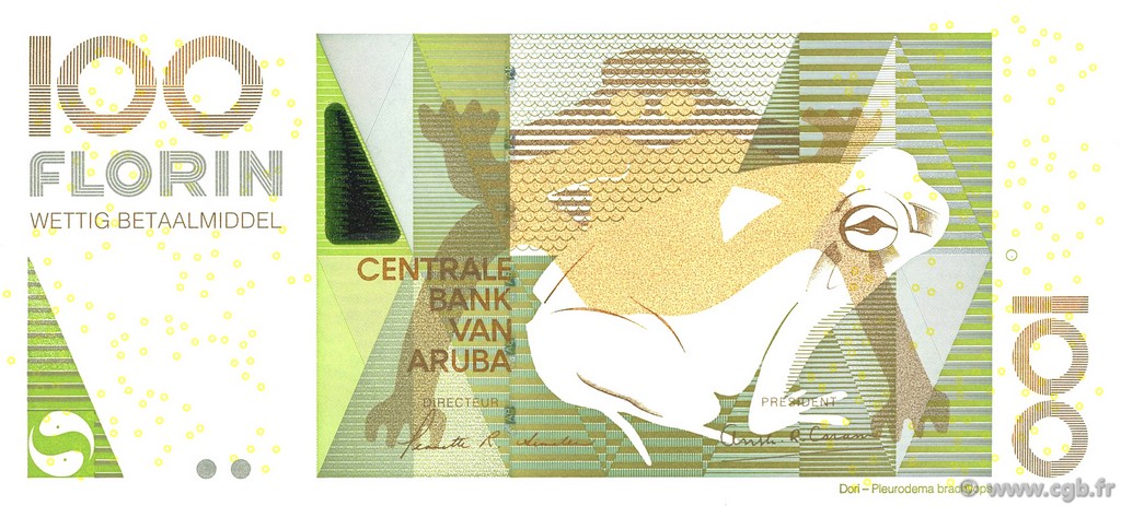 100 Florin ARUBA  2003 P.19a UNC