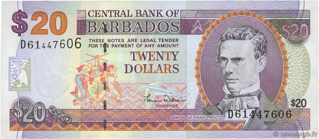 20 Dollars BARBADOS  2006 P.63B FDC