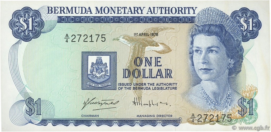 1 Dollar BERMUDA  1978 P.28b UNC