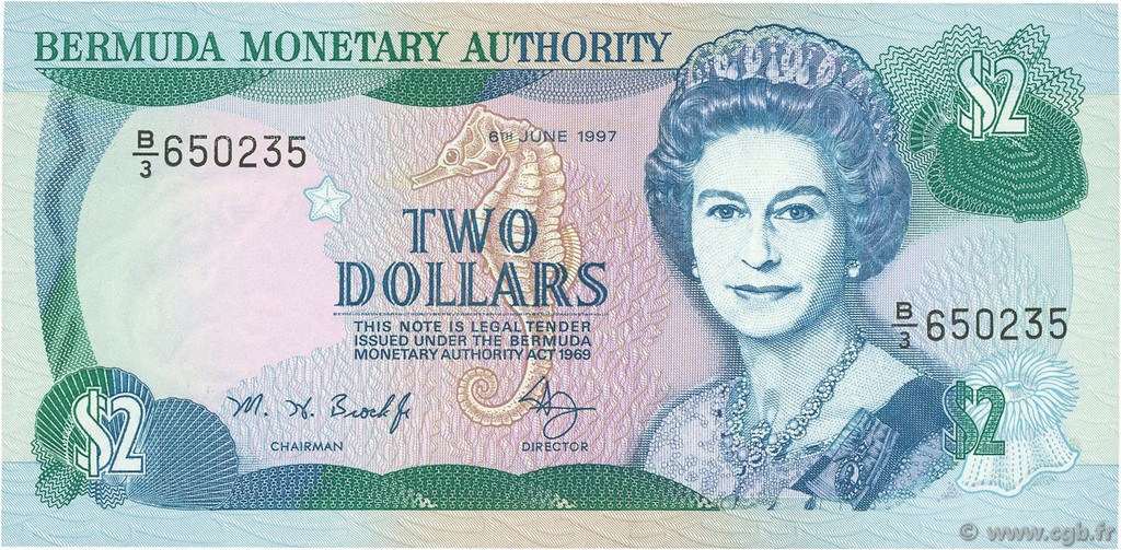 2 Dollars BERMUDES  1997 P.40Ab NEUF