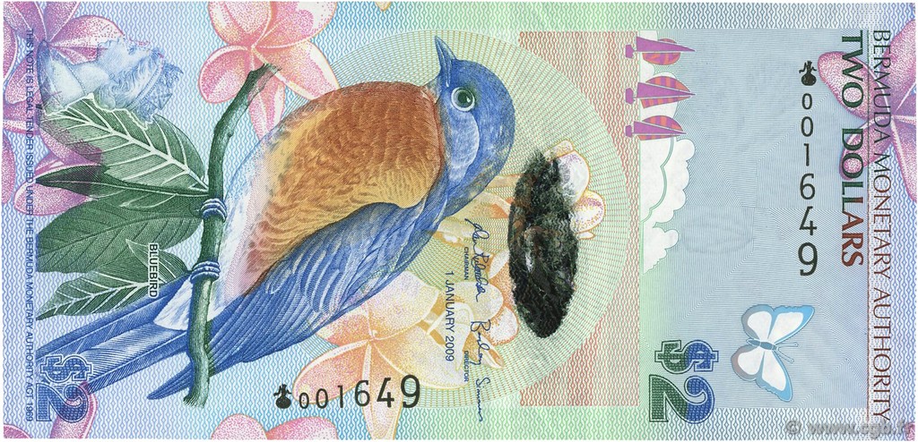 2 Dollars BERMUDA  2009 P.57a UNC