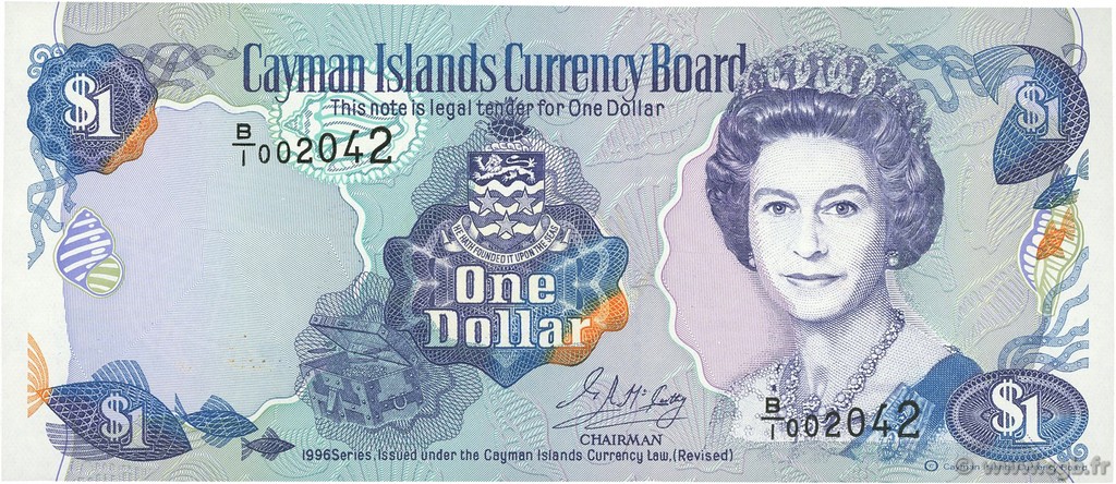 1 Dollar CAYMAN ISLANDS  1996 P.16a UNC-