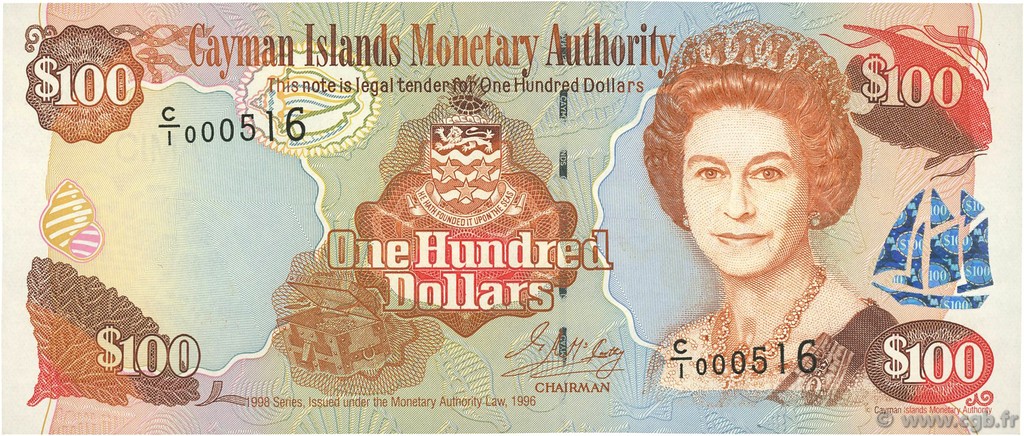 100 Dollars CAYMAN ISLANDS  1998 P.25 UNC