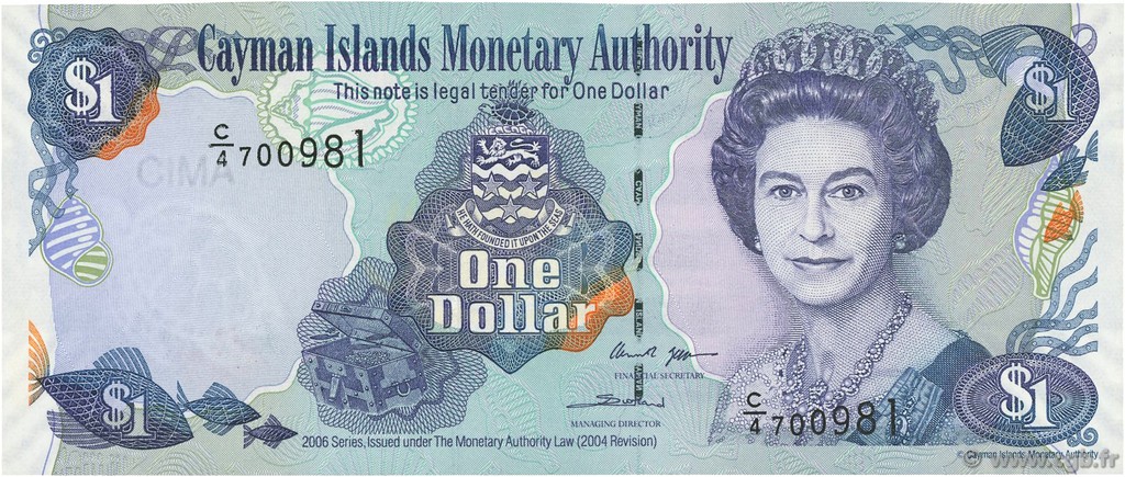 1 Dollar CAYMAN ISLANDS  2006 P.33a UNC