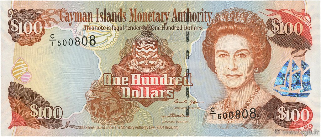 100 Dollars CAYMANS ISLANDS  2006 P.37a UNC-