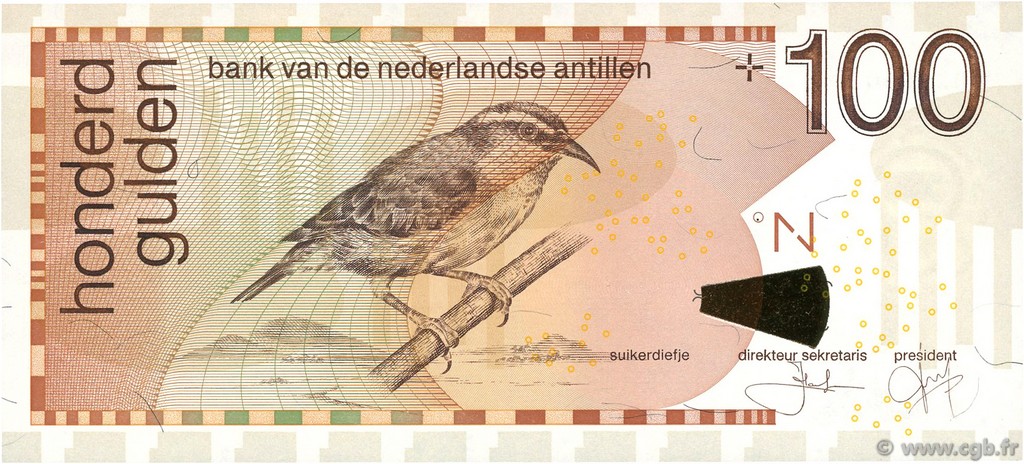 100 Gulden NETHERLANDS ANTILLES  2003 P.31c ST