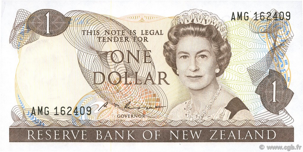 1 Dollar NEW ZEALAND  1985 P.169b UNC-