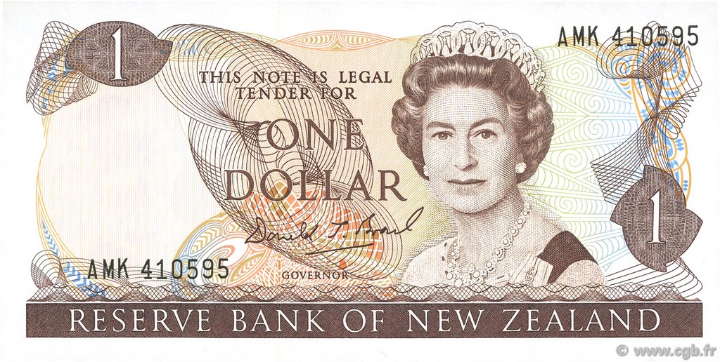 1 Dollar NEW ZEALAND  1989 P.169c UNC