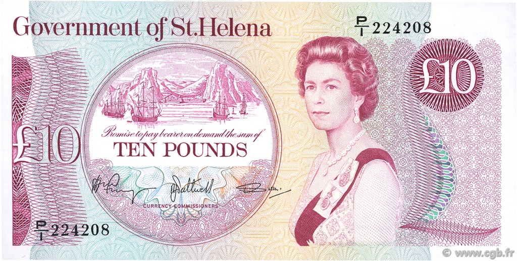 10 Pounds ST HELENA  1985 P.08b UNC