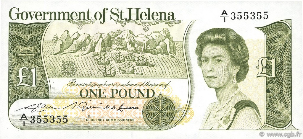 1 Pound SANTA HELENA  1981 P.09a FDC