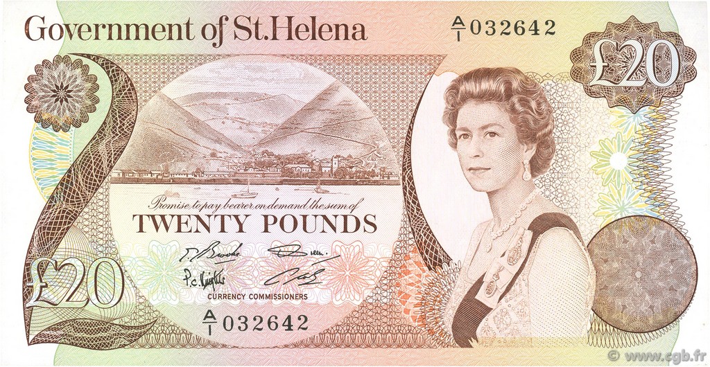 20 Pounds SANTA HELENA  1986 P.10a EBC