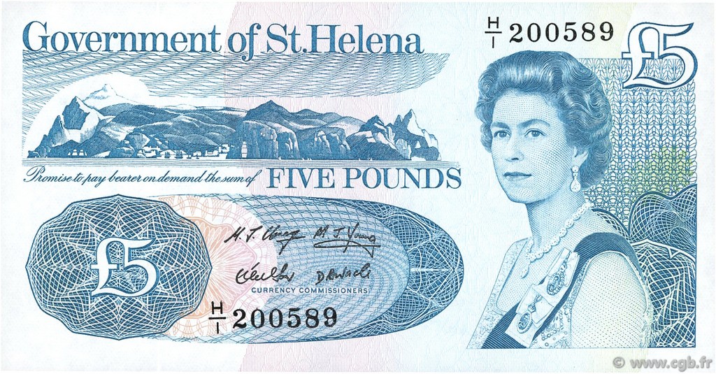 5 Pounds SAINTE HÉLÈNE  1998 P.11a NEUF