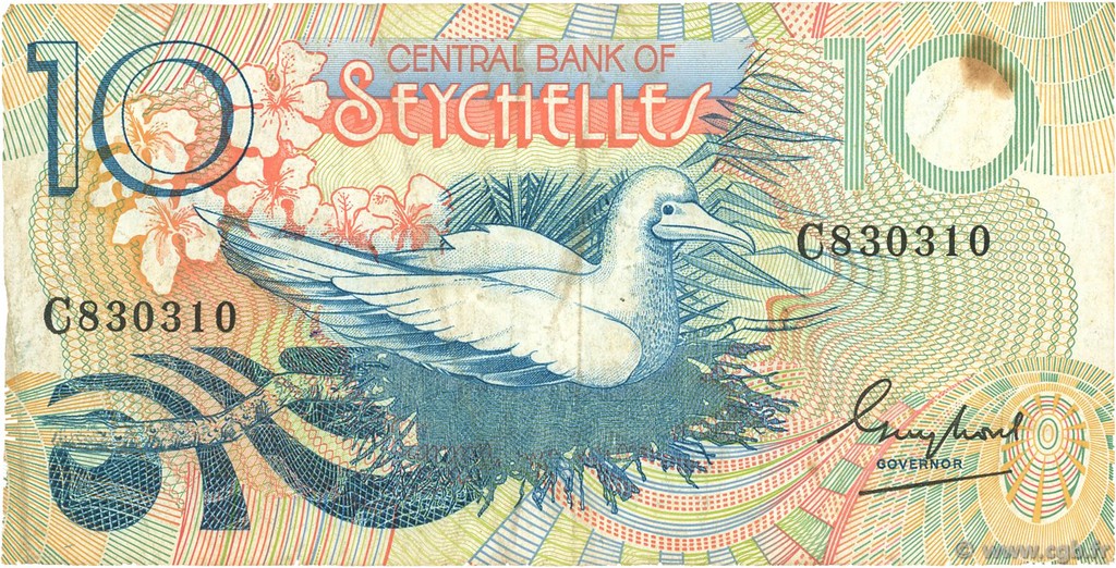 10 Rupees SEYCHELLES  1983 P.28a BB