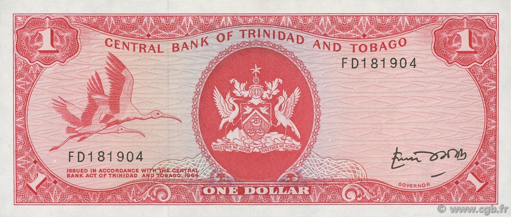 1 Dollar TRINIDAD and TOBAGO  1977 P.30b UNC
