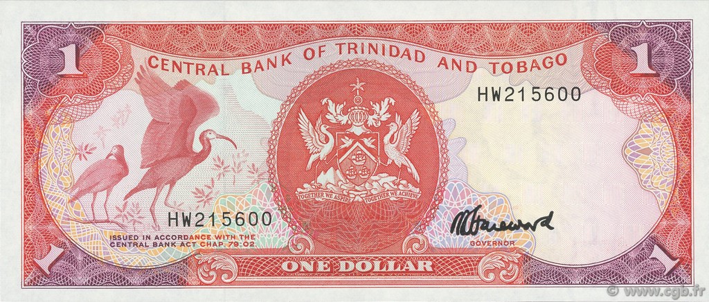 1 Dollar TRINIDAD and TOBAGO  1985 P.36c UNC
