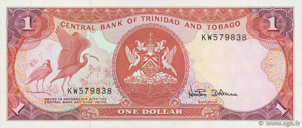 1 Dollar TRINIDAD E TOBAGO  1985 P.36d SPL