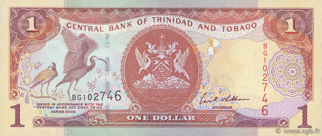 1 Dollar TRINIDAD Y TOBAGO  2002 P.41 FDC