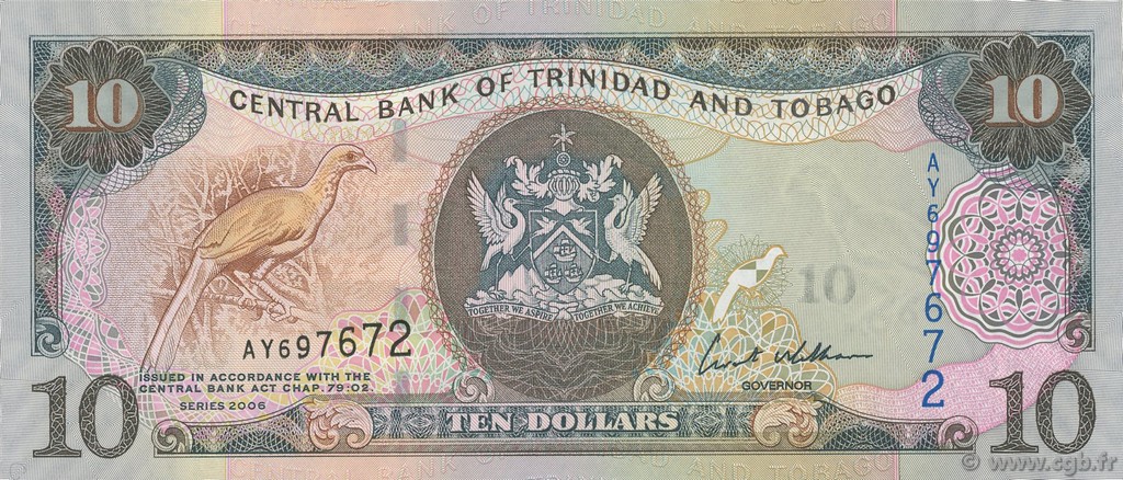 10 Dollars TRINIDAD UND TOBAGO  2006 P.48 ST