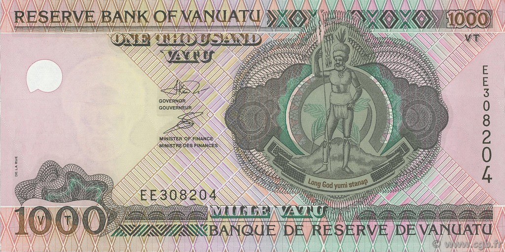 1000 Vatu VANUATU  2002 P.10a UNC