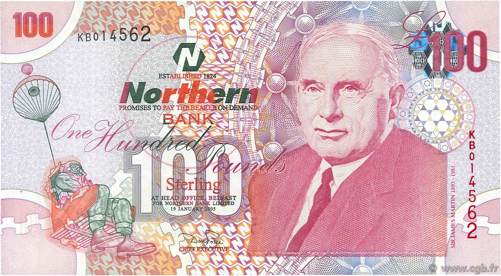 100 Pounds NORTHERN IRELAND  2005 P.209a FDC