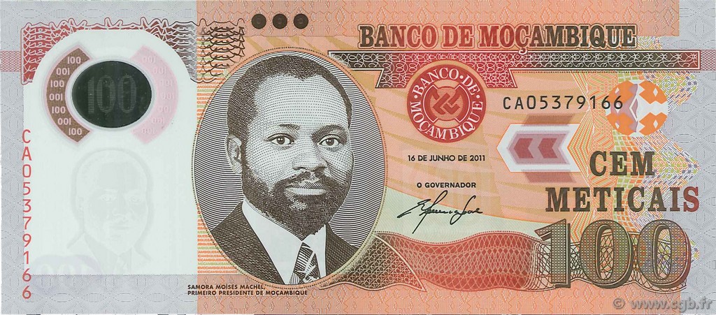 100 Meticais MOZAMBIQUE  2011 P.151 UNC