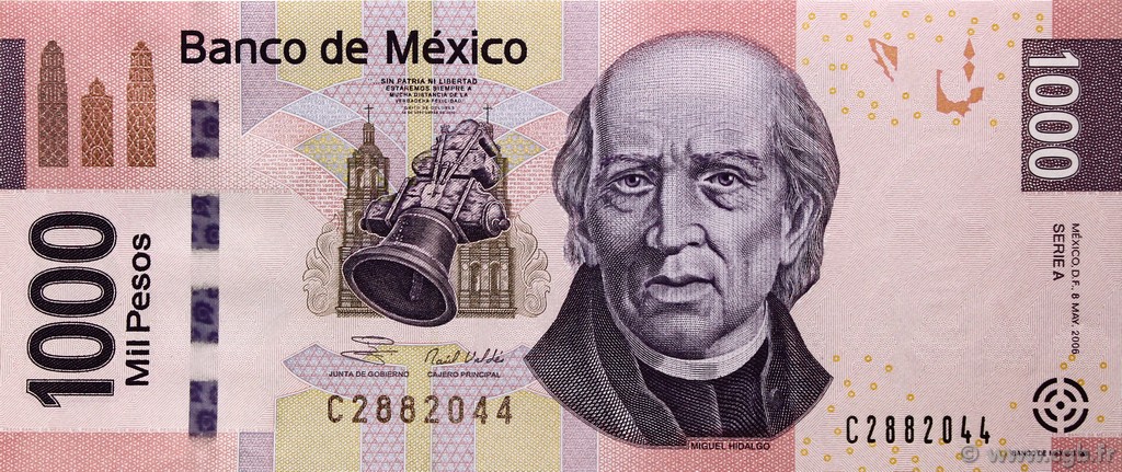 1000 Pesos MEXICO  2006 P.127a ST