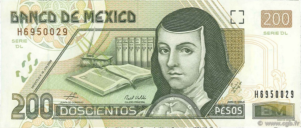 200 Pesos MEXICO  2006 P.119e fST+