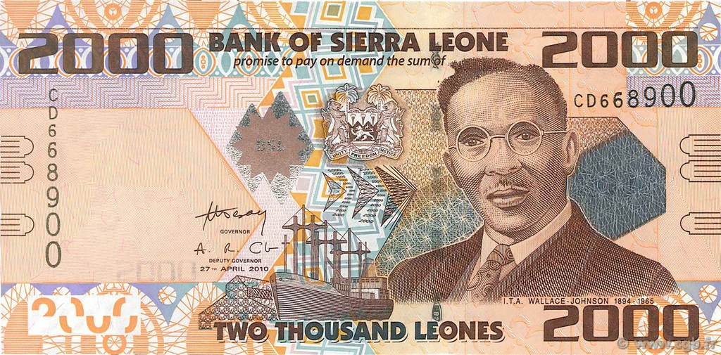 2000 Leones SIERRA LEONE  2010 P.31a NEUF