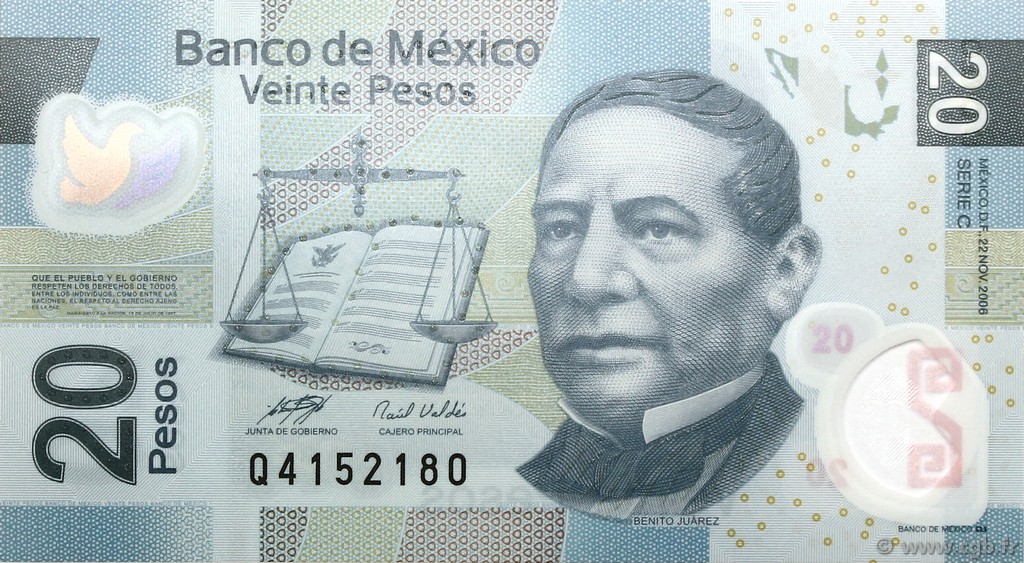 20 Pesos MEXICO  2006 P.122c ST