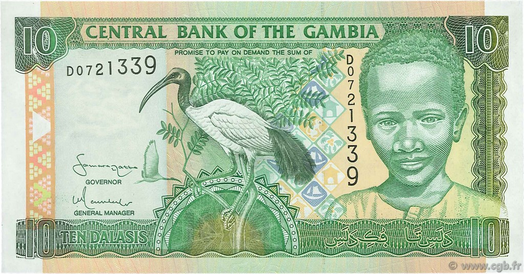 10 Dalasis GAMBIA  2001 P.21c UNC