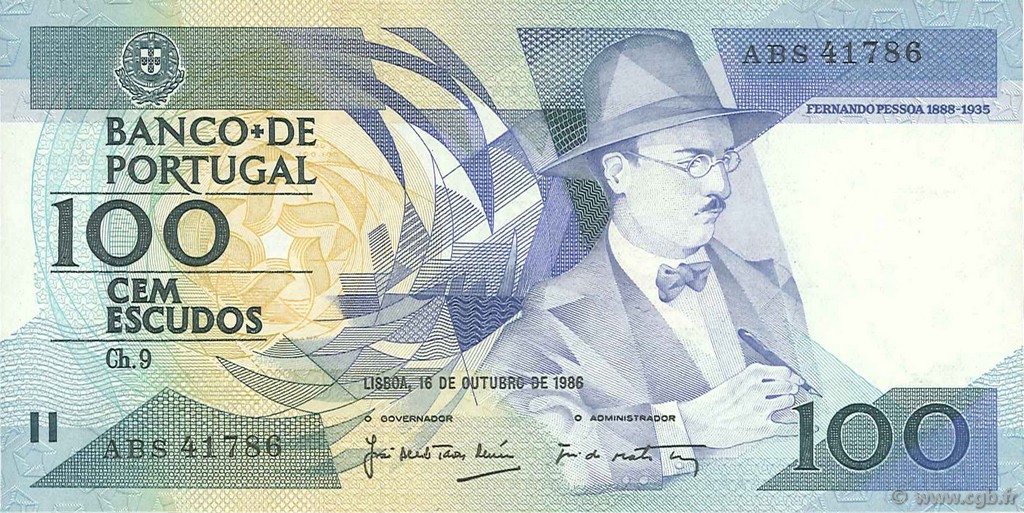 100 Escudos PORTUGAL  1986 P.179a EBC