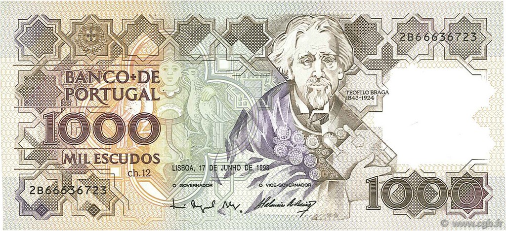 1000 Escudos PORTUGAL  1993 P.181j EBC+
