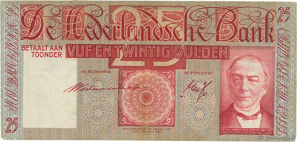 25 Gulden PAYS-BAS  1941 P.050 TTB