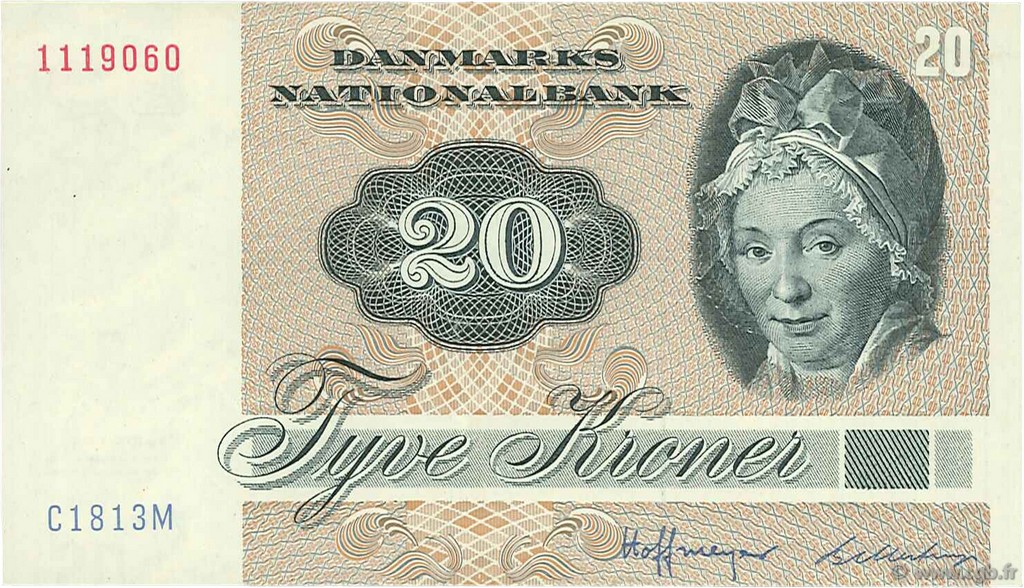 20 Kroner DÄNEMARK  1981 P.049c VZ