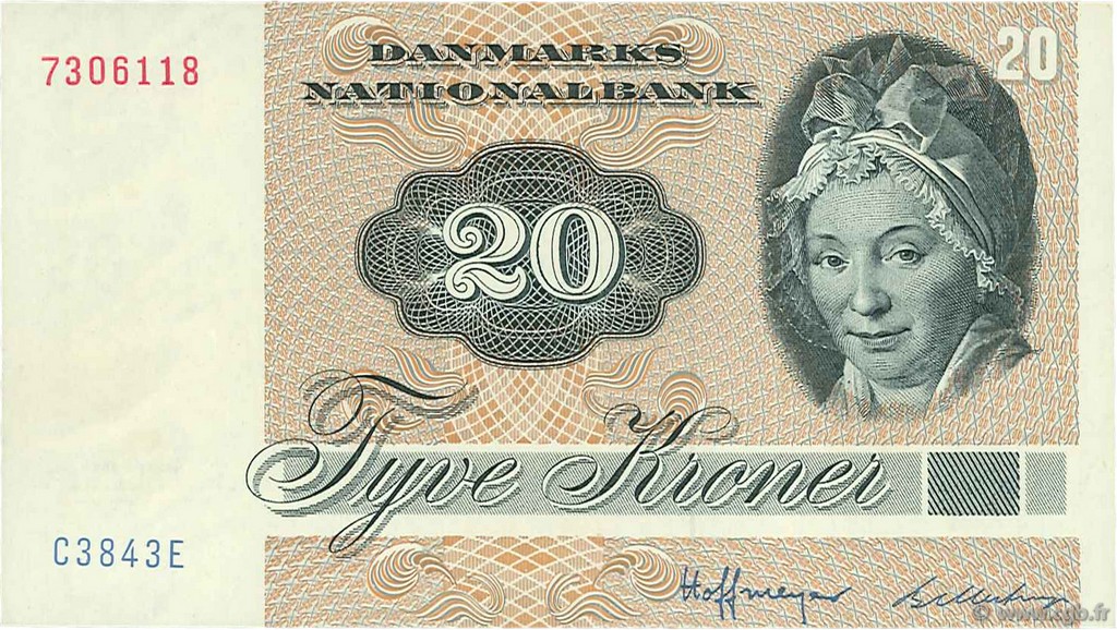 20 Kroner DINAMARCA  1984 P.049d EBC