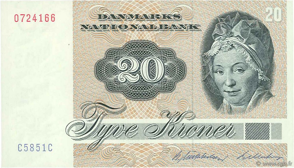 20 Kroner DÄNEMARK  1985 P.049f ST