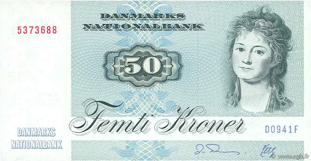 50 Kroner DINAMARCA  1994 P.050k FDC