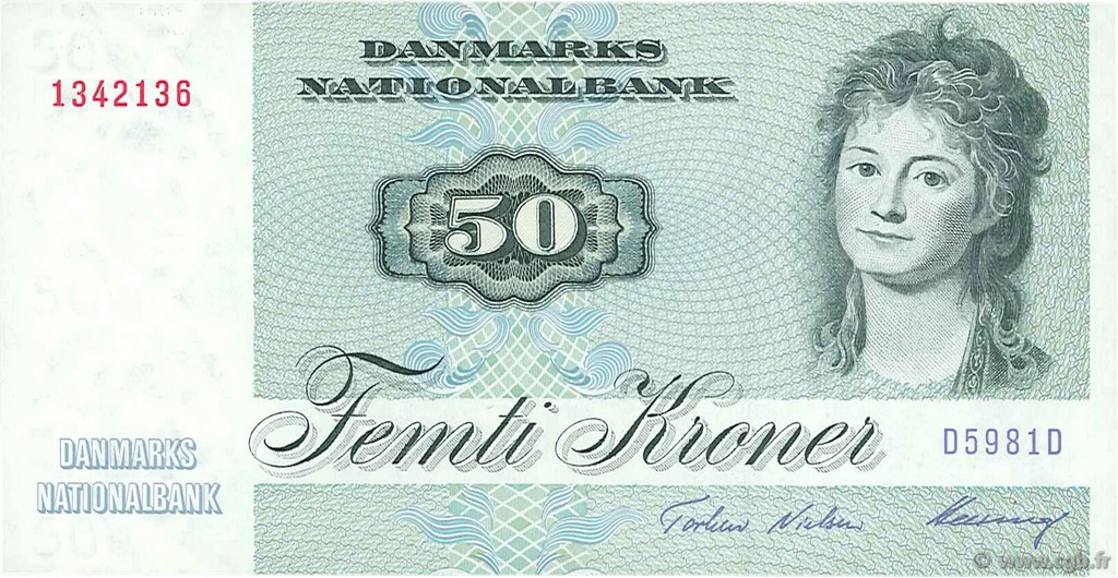 50 Kroner DÄNEMARK  1998 P.050o ST