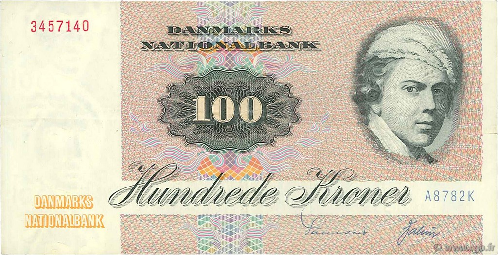 100 Kroner DINAMARCA  1978 P.051e MBC+