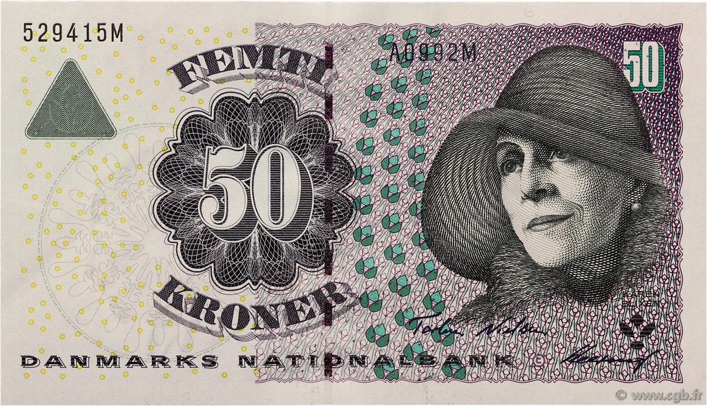 50 Kroner DENMARK  1999 P.055a UNC-