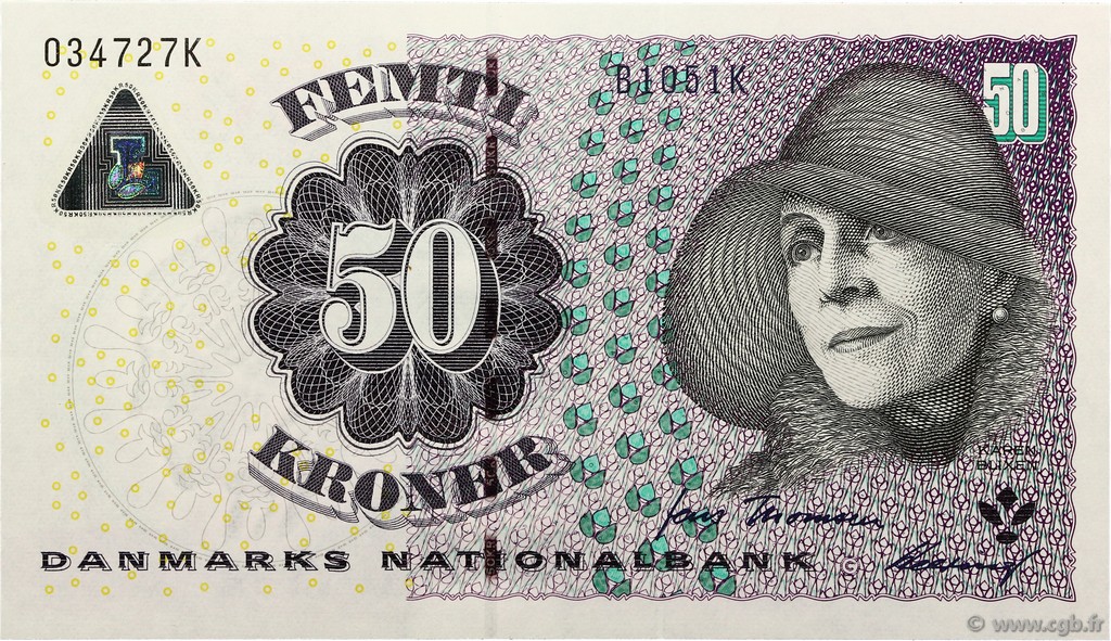 50 Kroner DÄNEMARK  2005 P.060b ST