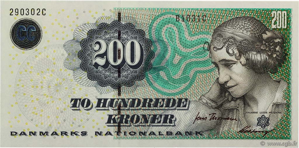 200 Kroner DENMARK  2003 P.062a UNC