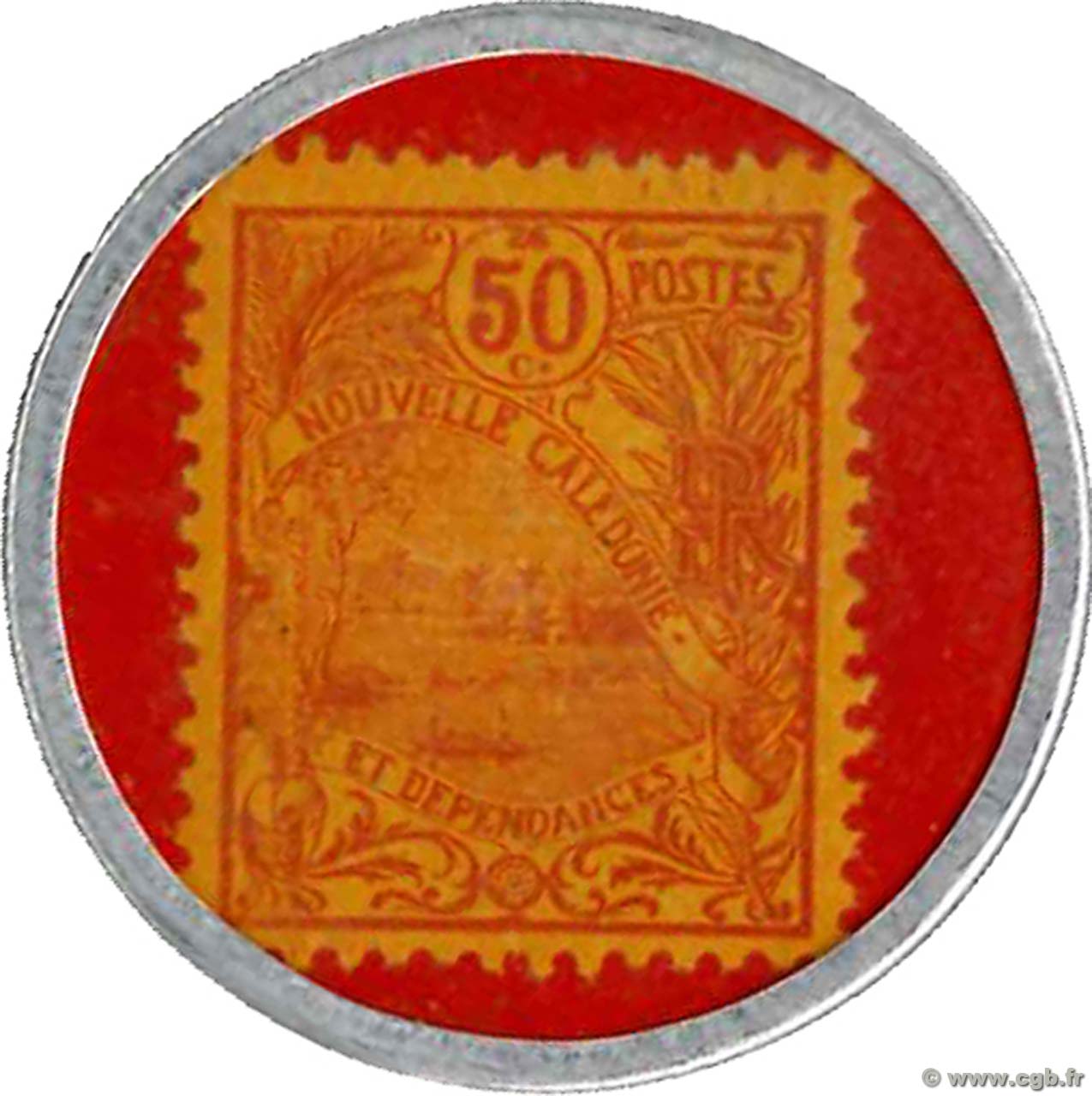 50 Centimes NEW CALEDONIA  1922 P.29 UNC-