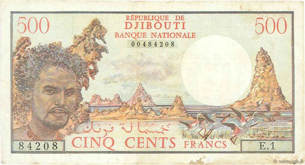 500 Francs DJIBUTI  1979 P.36a BB