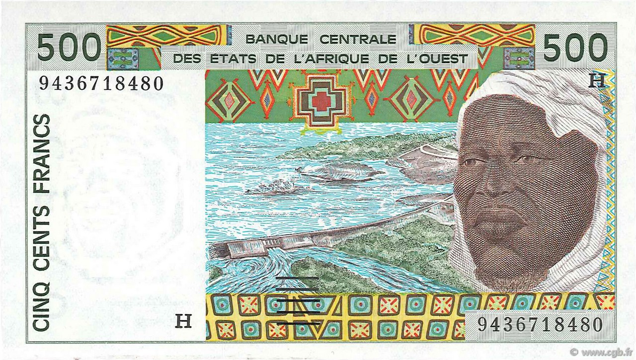 500 Francs ESTADOS DEL OESTE AFRICANO  1994 P.610Hd FDC