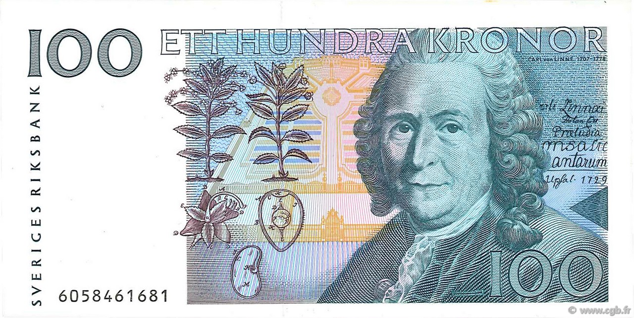 100 Kronor SUÈDE  1986 P.57a SUP