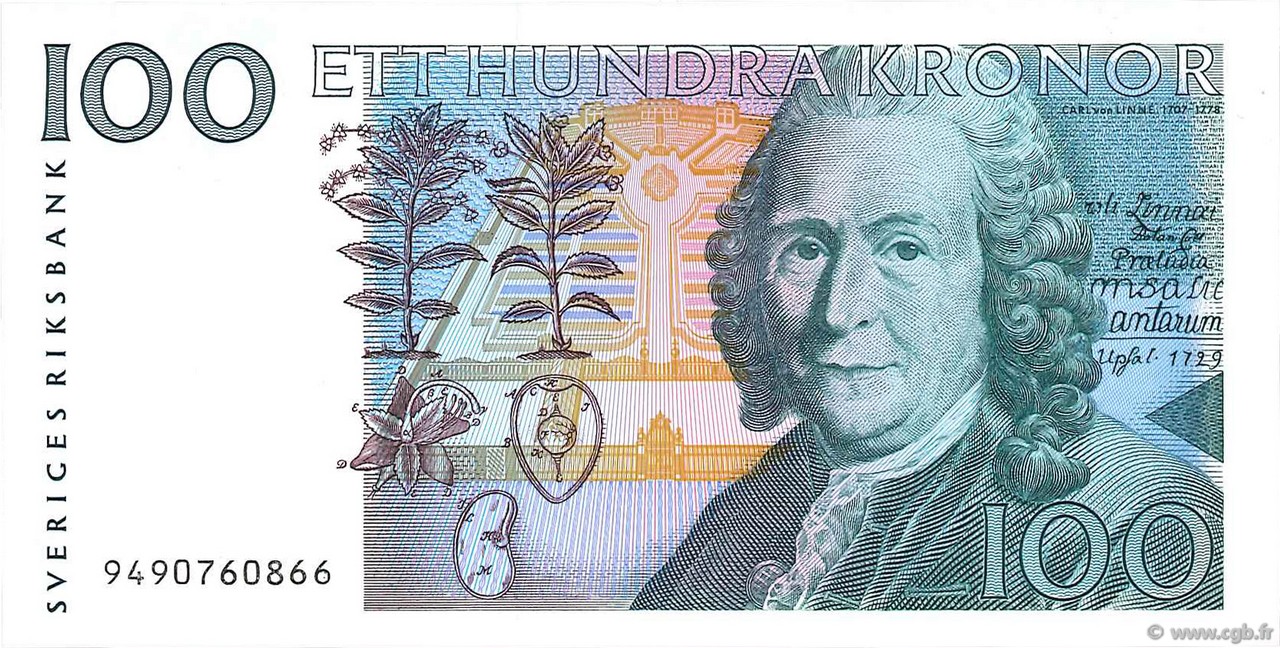 100 Kronor SWEDEN  1999 P.57b UNC