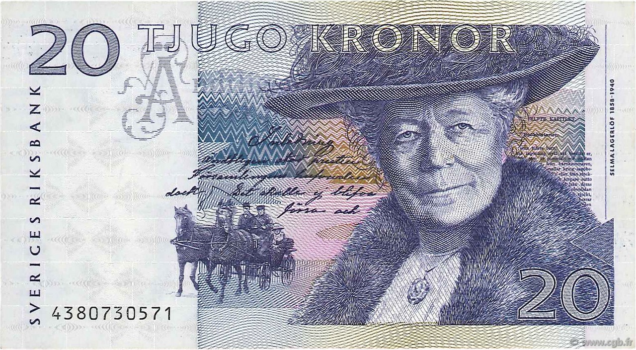 20 Kronor SUÈDE  1994 P.61b TTB